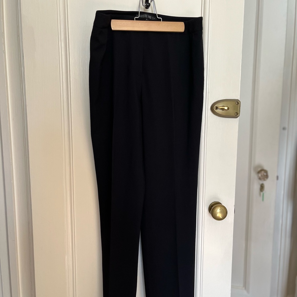 Lafayette 148 New York Black wool pants